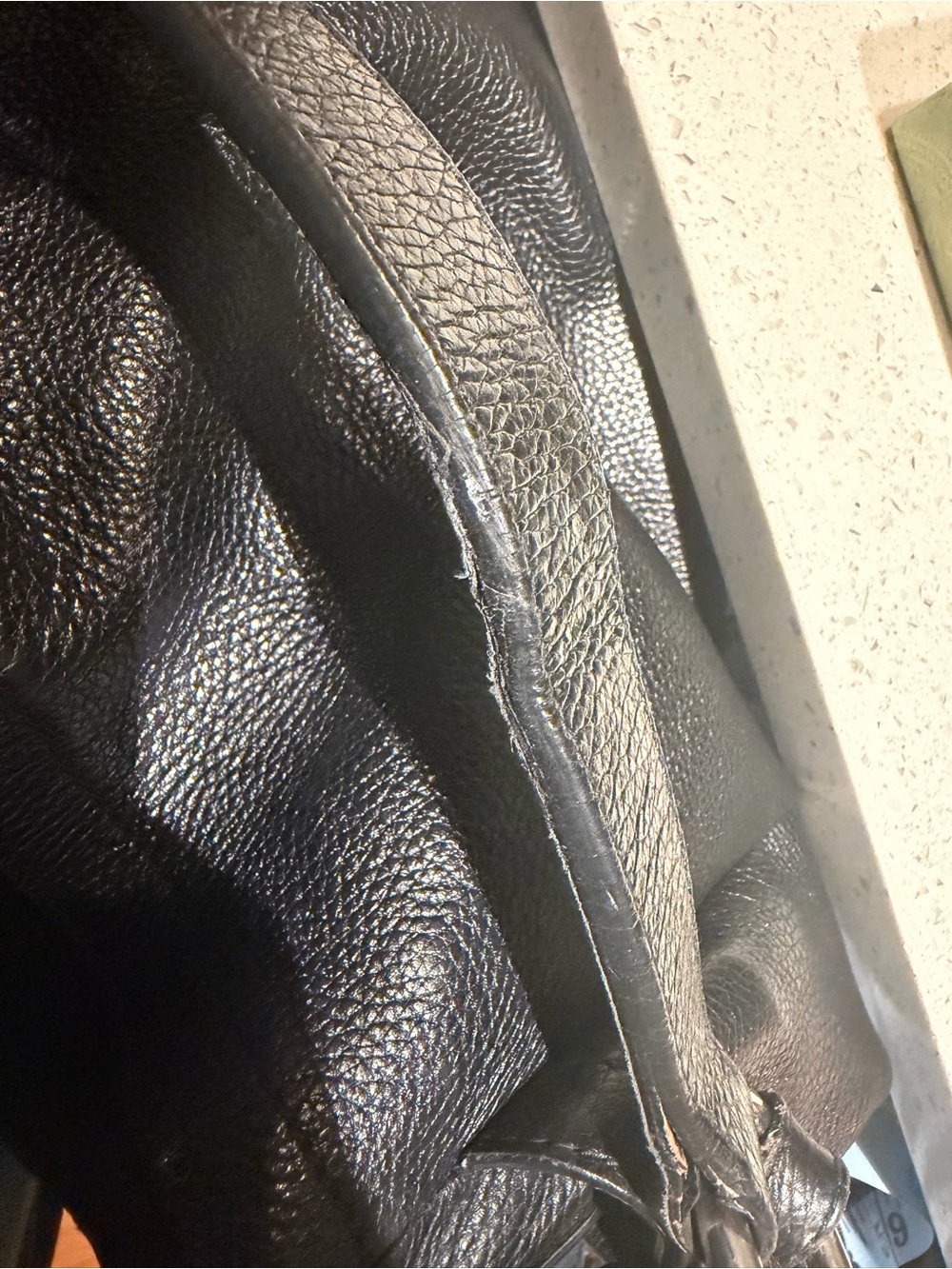 PRADA Black Pebbled Leather Shoulder Bag with Silver Hardware - Picture 9 of 15